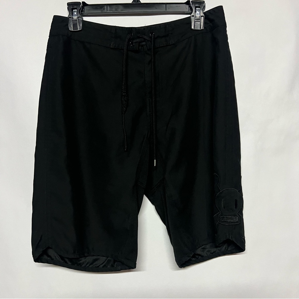Paul Frank Black Casual Shorts with Subtle Logo